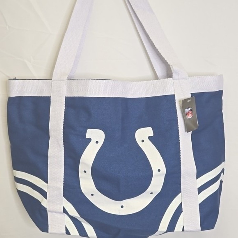 NFL Indianapolis Colts Canvas Tote Bag, ProFANity by LittleArth, 73015-COLT NEW